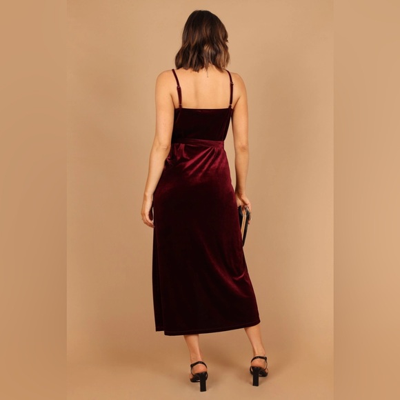 Petal and Pup Velvet Wrap Dress - Picture 2 of 3
